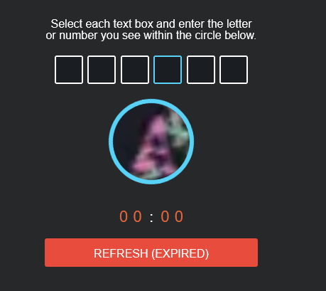 Screenshot of balance top-up page
